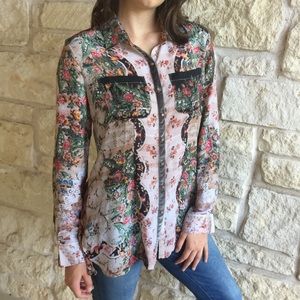 Anthro Aratta Silent Button Up Blouse